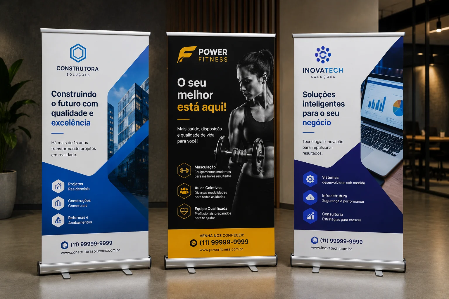 Banner Roll-up Personalizado para Eventos e Apresentações